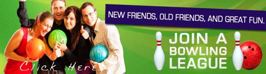 Join a bowling league at Tiki Lanes