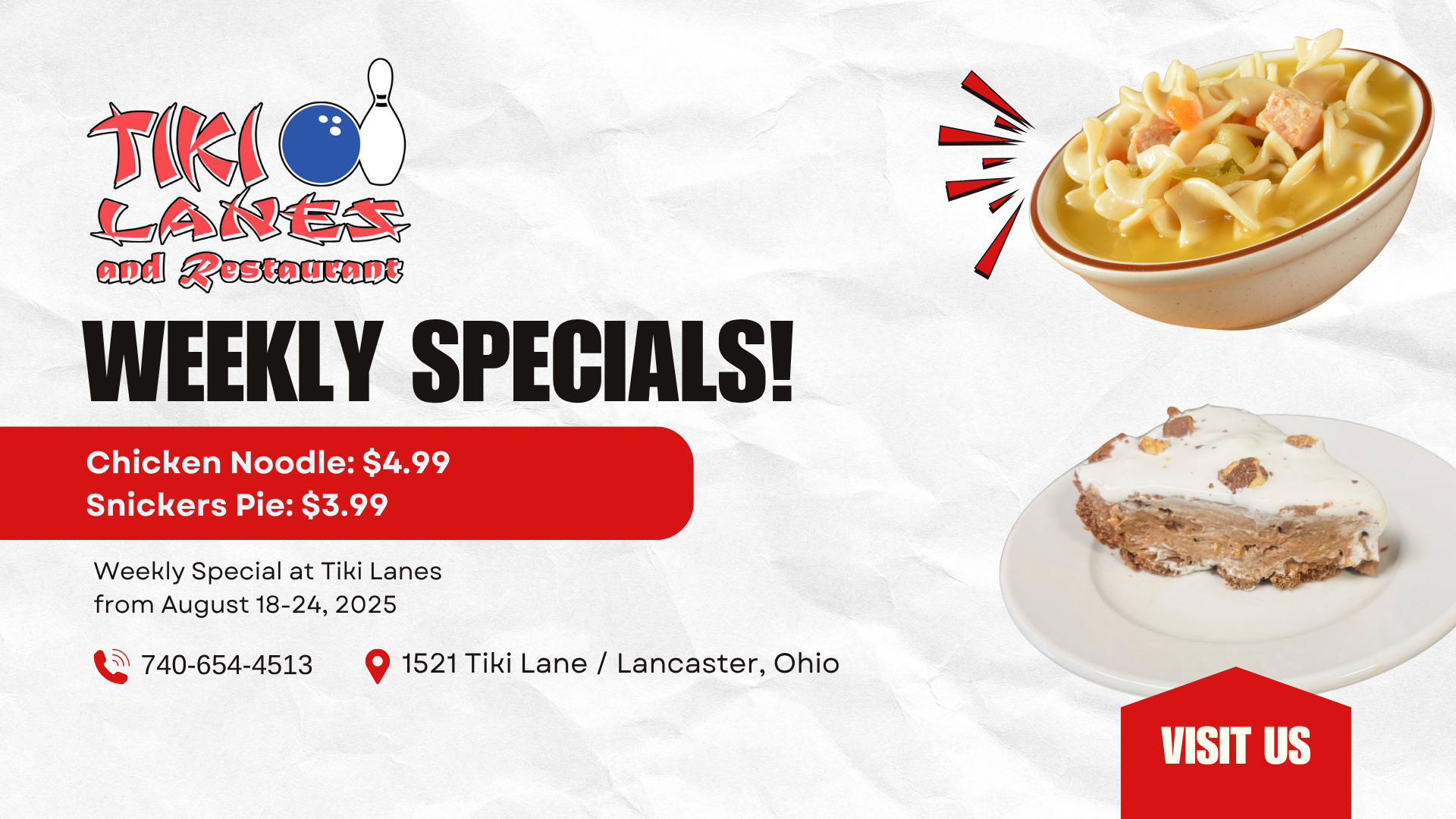 weekly specials - Chicken Noodle
