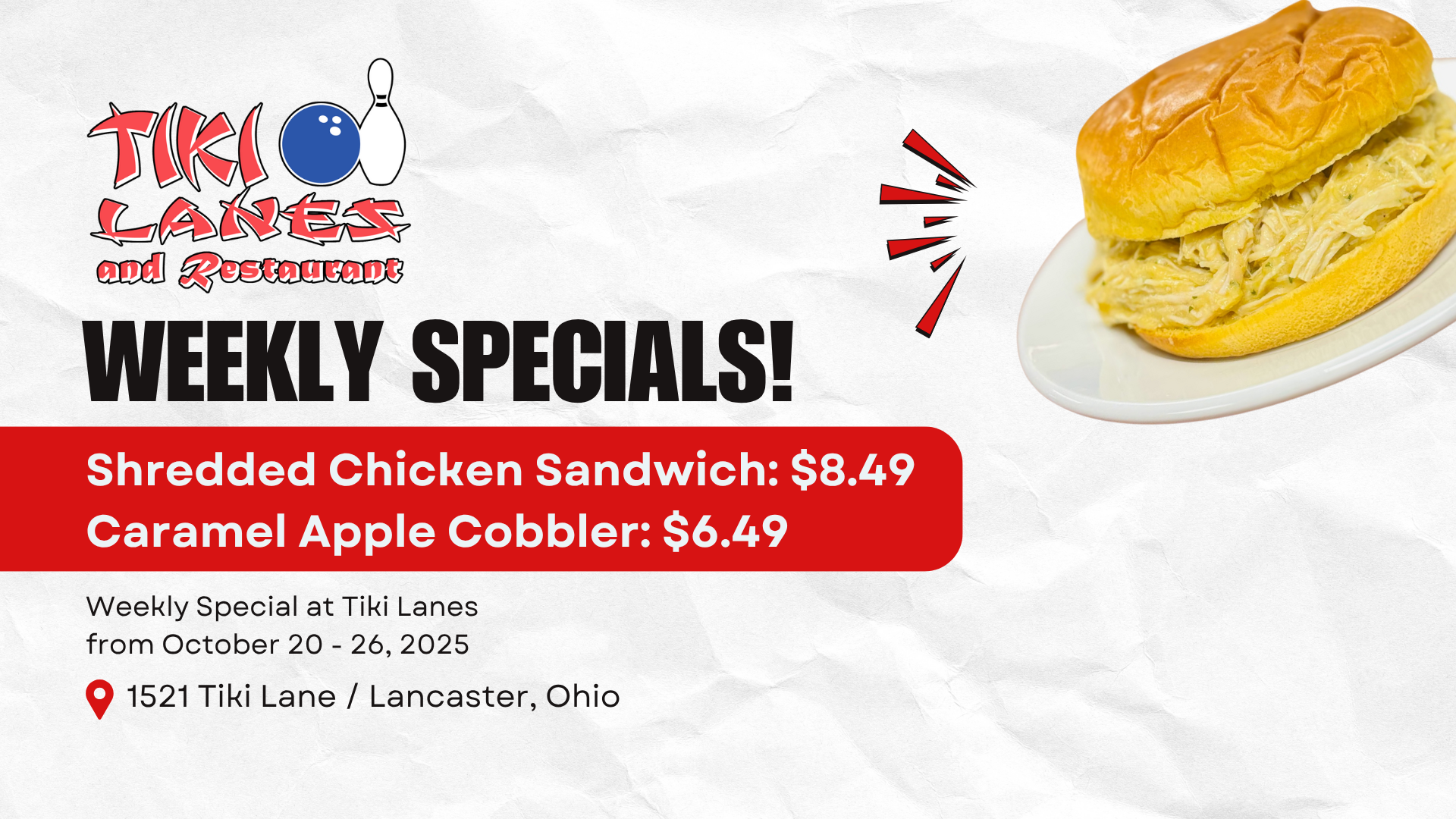weekly specials at restaurant weekly specials at restaurant